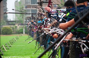 2014 APCC The First Stage,the Archery Invitational Tournament of East China held in Hangzhou Xiasha Middle School in Zhejiang Province